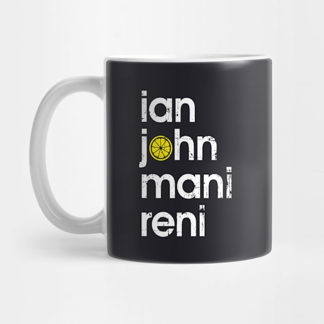 The Stone Roses Members Indie Manchester Integrated Lemon by buttercreative